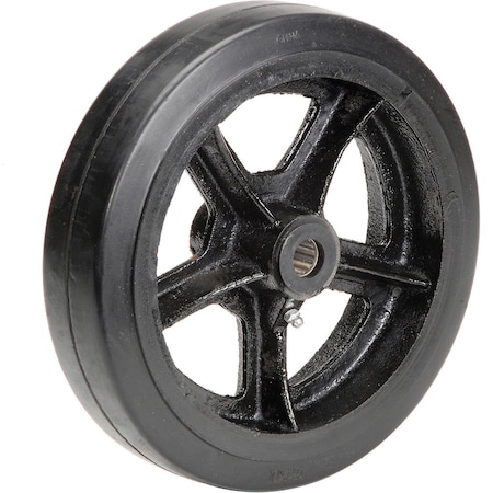 Casters, Wheels & Industrial Handling 10 x 2-1/2 Mold-On Rubber Wheel, 3/4 Axle CW-1025-MOR 3/4